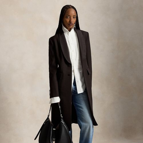 Manteau de smoking en laine revers soie - Polo Ralph Lauren - Modalova