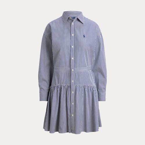 Robe-chemise rayée à pans popeline coton - Polo Ralph Lauren - Modalova