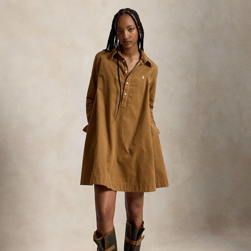 Robe-chemise plissée en velours côtelé - Polo Ralph Lauren - Modalova