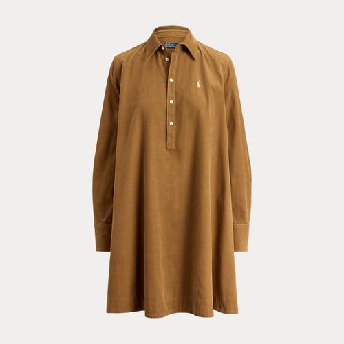 Robe-chemise plissée en velours côtelé - Polo Ralph Lauren - Modalova