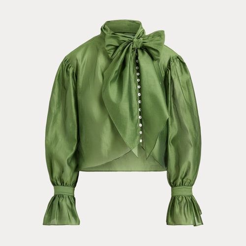 Chemise à nœud lavallière en organdi - Polo Ralph Lauren - Modalova