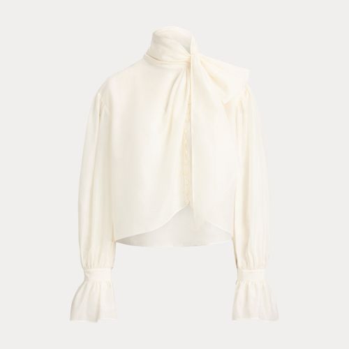 Chemise à nœud lavallière en organdi - Polo Ralph Lauren - Modalova