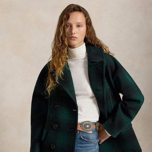 Caban écossais sculpté en laine mélangée - Polo Ralph Lauren - Modalova