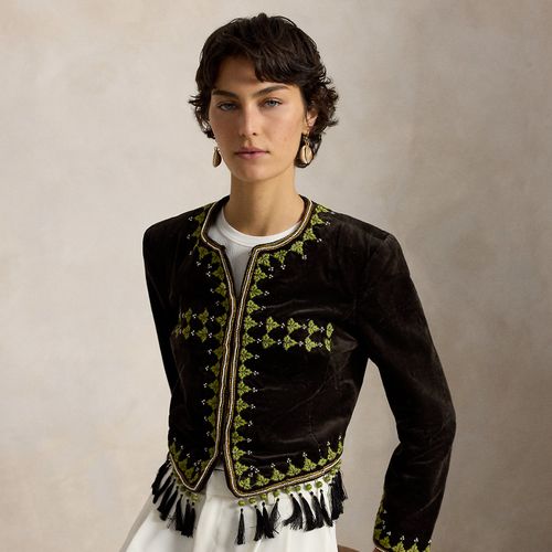 Veste décorée en velours - Polo Ralph Lauren - Modalova