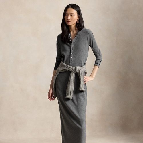 Robe côtelée à col tunisien - Polo Ralph Lauren - Modalova