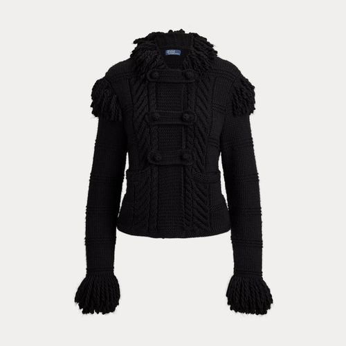 Cardigan frangé en laine - Polo Ralph Lauren - Modalova