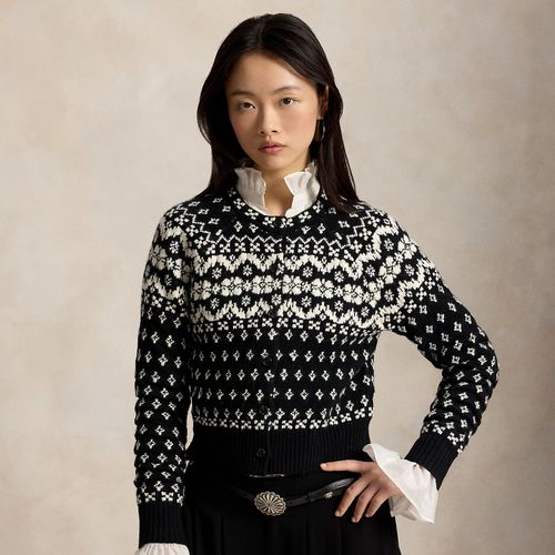 Cardigan Fair Isle en laine mélangée - Polo Ralph Lauren - Modalova
