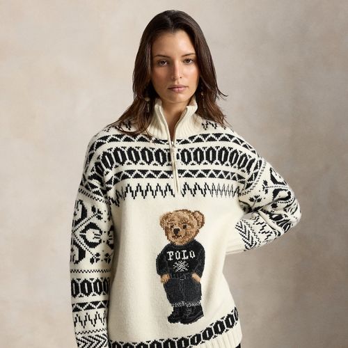 Pull zippé Ski Polo Bear laine cachemire - Polo Ralph Lauren - Modalova