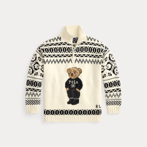 Pull zippé Ski Polo Bear laine cachemire - Polo Ralph Lauren - Modalova