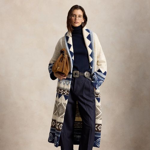 Manteau en laine à motif géométrique - Polo Ralph Lauren - Modalova