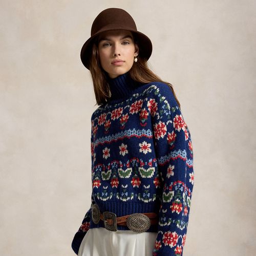 Pull fleuri en laine mélangée - Polo Ralph Lauren - Modalova
