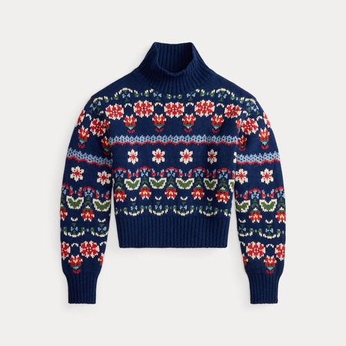 Pull fleuri en laine mélangée - Polo Ralph Lauren - Modalova
