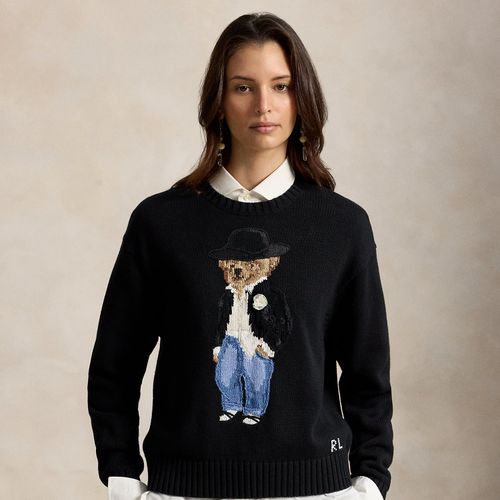 Pull col rond Holiday Polo Bear en coton - Polo Ralph Lauren - Modalova