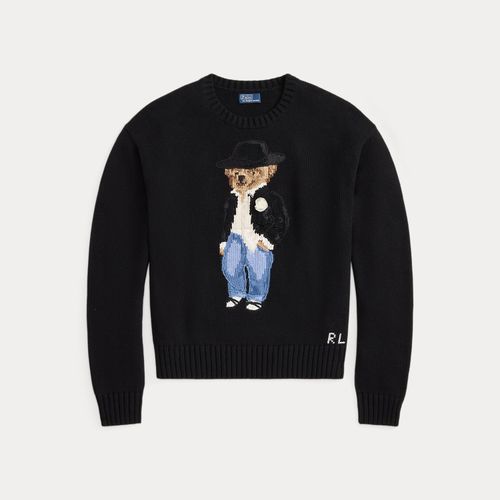 Pull col rond Holiday Polo Bear en coton - Polo Ralph Lauren - Modalova