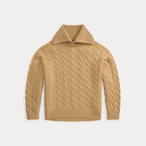 Pull torsadé col large laine-cachemire - Polo Ralph Lauren - Modalova