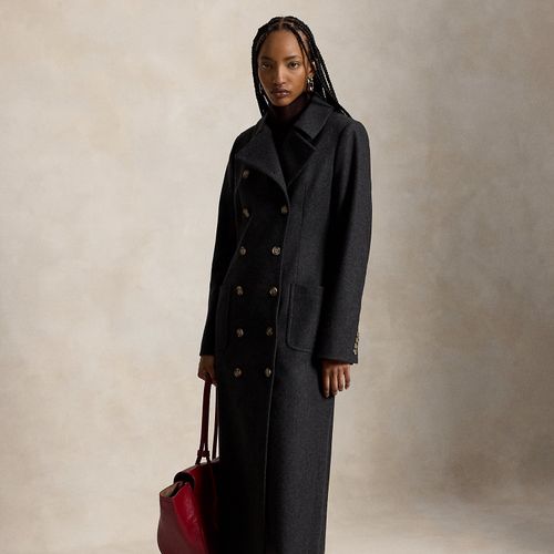 Manteau long croisé en laine - Polo Ralph Lauren - Modalova
