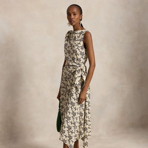 Robe en soie nouée à motif - Polo Ralph Lauren - Modalova