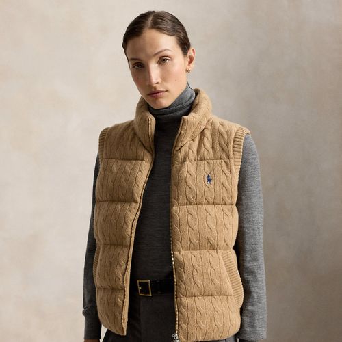 Gilet zippé torsadé laine et cachemire - Polo Ralph Lauren - Modalova