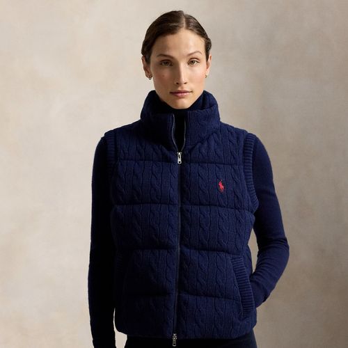 Gilet zippé torsadé laine et cachemire - Polo Ralph Lauren - Modalova