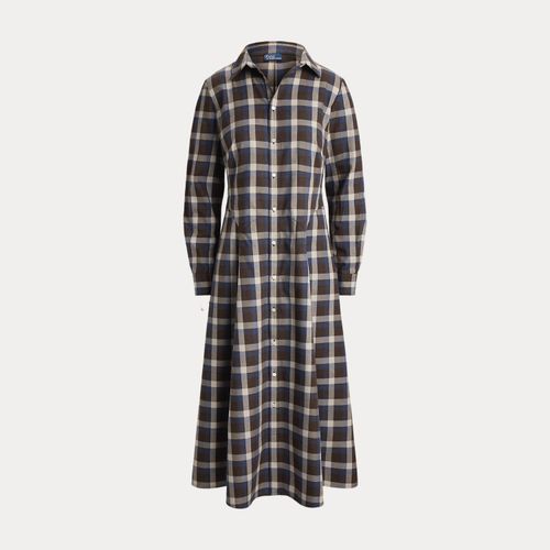 Robe-chemise écossaise en coton - Polo Ralph Lauren - Modalova