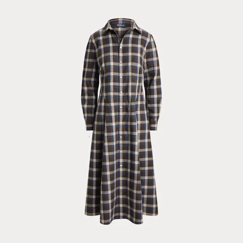 Robe-chemise écossaise en coton - Polo Ralph Lauren - Modalova