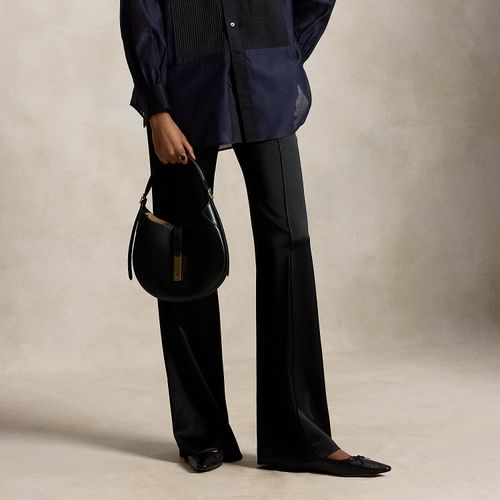 Pantalon évasé taille basse en satin - Polo Ralph Lauren - Modalova
