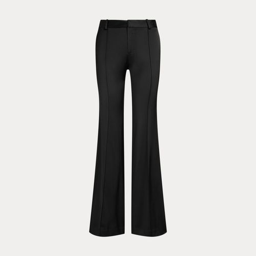 Pantalon évasé taille basse en satin - Polo Ralph Lauren - Modalova