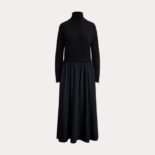 Robe en crêpe avec corsage de laine - Polo Ralph Lauren - Modalova