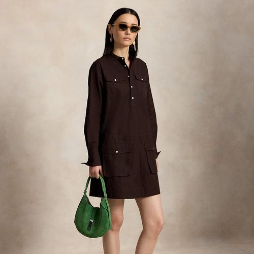 Mini-robe en popeline à manches longues - Polo Ralph Lauren - Modalova