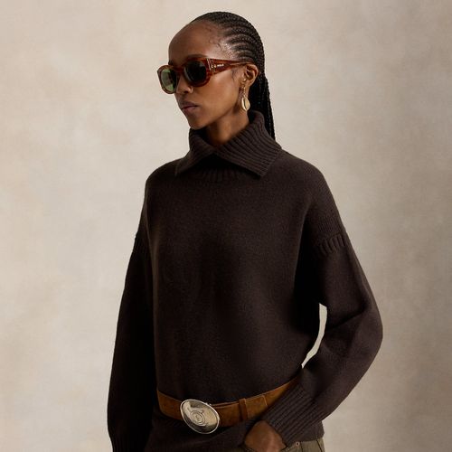 Pull en laine à col roulé fendu - Polo Ralph Lauren - Modalova