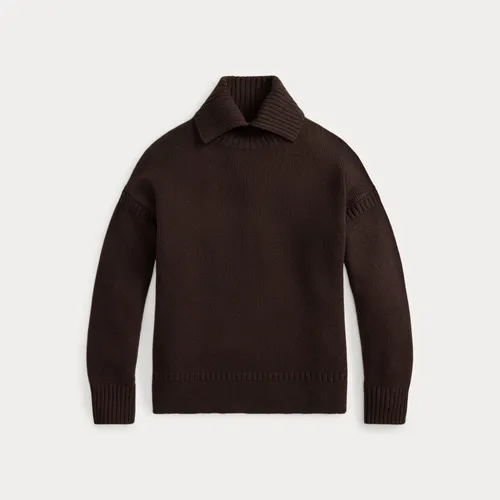 Pull en laine à col roulé fendu - Polo Ralph Lauren - Modalova