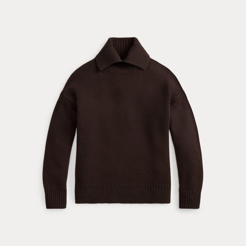 Pull en laine à col roulé fendu - Polo Ralph Lauren - Modalova