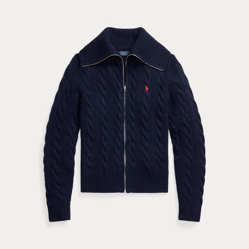 Cardigan torsadé zippé laine-cachemire - Polo Ralph Lauren - Modalova