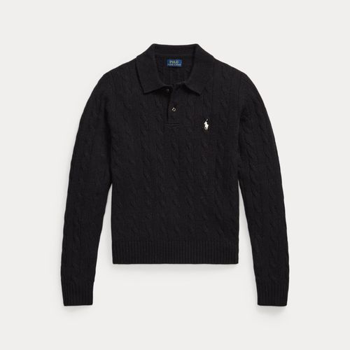 Pull col polo torsadé laine et cachemire - Polo Ralph Lauren - Modalova