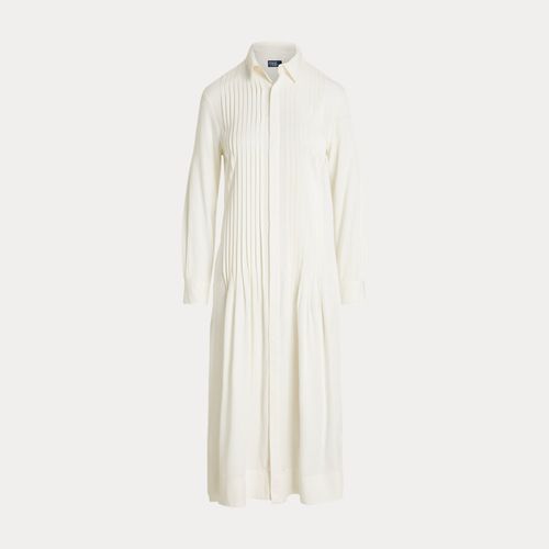Robe-chemise à plastron plissé - Polo Ralph Lauren - Modalova