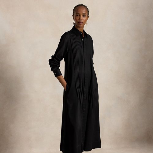 Robe-chemise à plastron plissé - Polo Ralph Lauren - Modalova