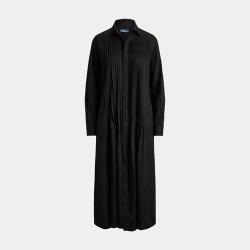 Robe-chemise à plastron plissé - Polo Ralph Lauren - Modalova