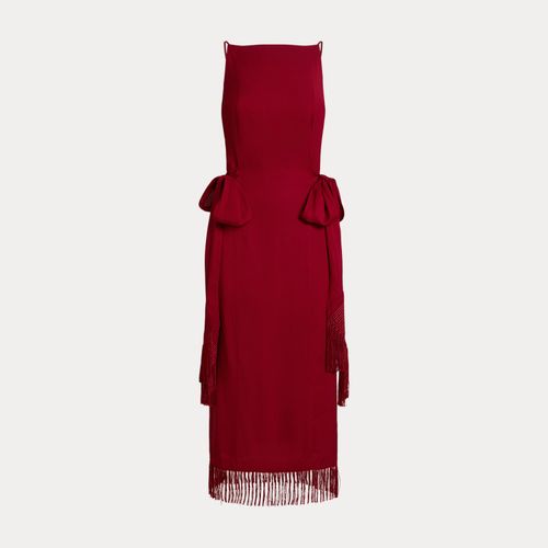 Robe fourreau frangée à liens latéraux - Polo Ralph Lauren - Modalova