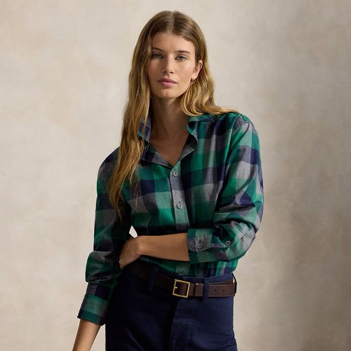 Chemise ample en sergé de coton écossais - Polo Ralph Lauren - Modalova