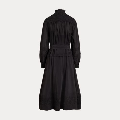 Robe en voile brodée à plastron - Polo Ralph Lauren - Modalova