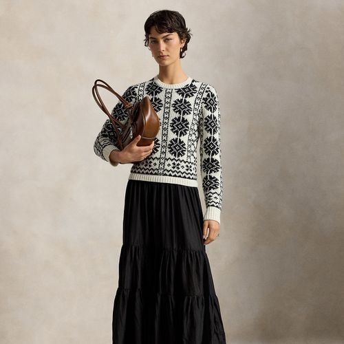 Robe gitane en soie à corsage en maille - Polo Ralph Lauren - Modalova