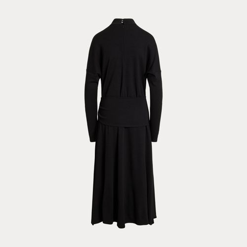 Robe taille nouée, jersey laine mélangée - Polo Ralph Lauren - Modalova