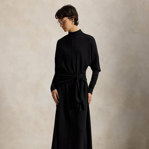 Robe taille nouée, jersey laine mélangée - Polo Ralph Lauren - Modalova