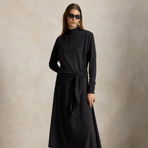 Robe taille nouée, jersey laine mélangée - Polo Ralph Lauren - Modalova
