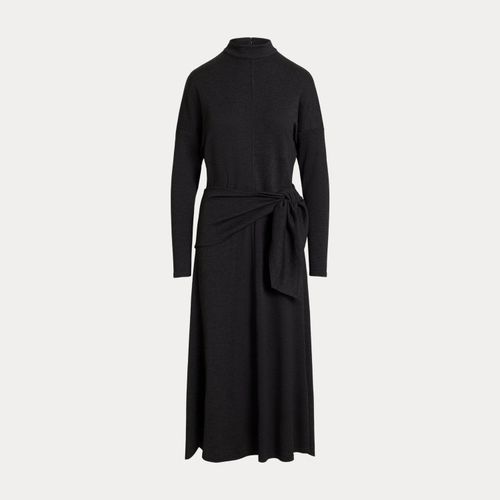 Robe taille nouée, jersey laine mélangée - Polo Ralph Lauren - Modalova