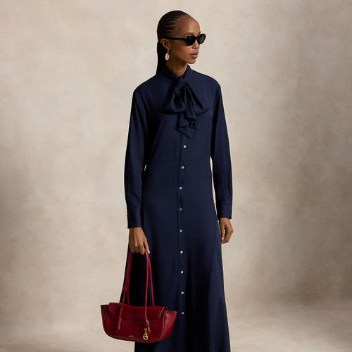 Robe-chemise lavallière en sergé - Polo Ralph Lauren - Modalova