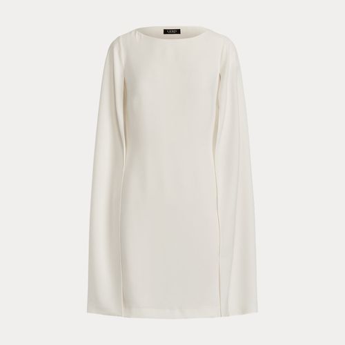 Robe de cocktail à cape en georgette - Lauren - Modalova