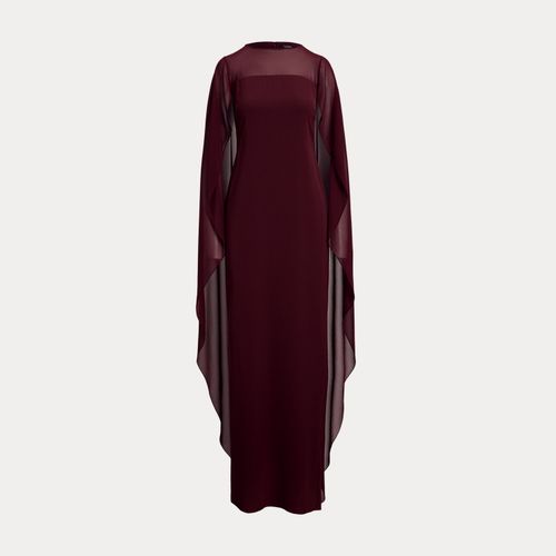 Robe du soir à cape en georgette - Lauren - Modalova