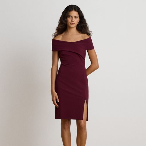 Robe de cocktail épaules dégagées faille - Lauren - Modalova
