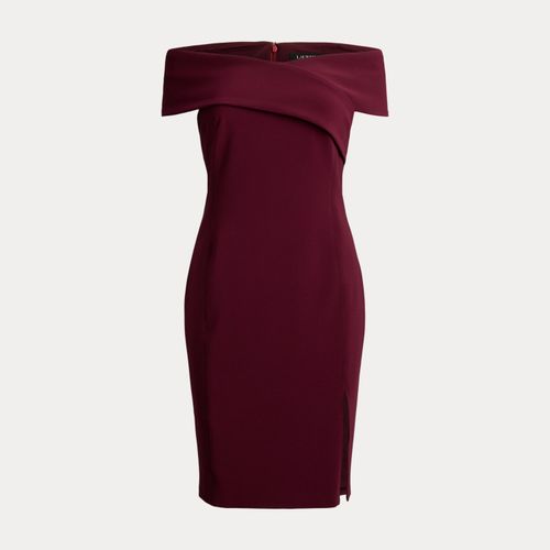 Robe de cocktail épaules dégagées faille - Lauren - Modalova